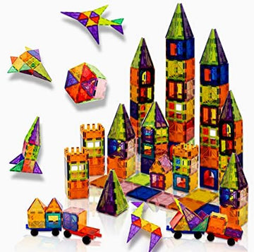 Big Bear Cave 101 Pcs 3D Magnetic Tiles for Kids